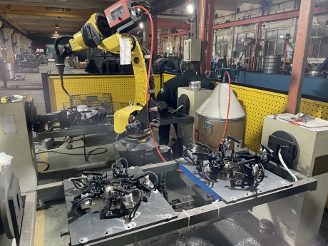 axial fan welding robot